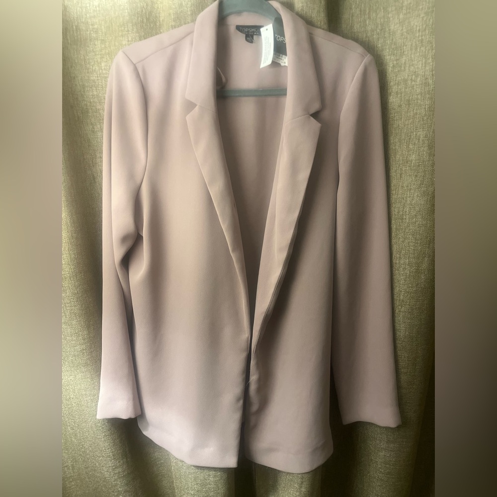 Topshop Mauve Blazer Oversized Suit Jacket NWT